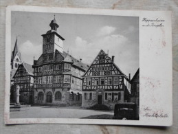 Heppenheim, Martkplatz Mit Rathaus Und Hotel "Zum Goldnen Engel" Inh. Hans Geuting      D122350 - Heppenheim