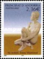 ANDORRA FRANCESA 2002 - ARTE - ESCULTURA DE JOSEP VILADOMAT - YVERT Nº  571 - Unused Stamps
