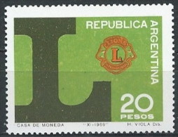 Argentina 0860 ** Foto Estandar. 1969 - Unused Stamps