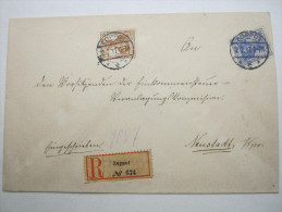ZOPPOT , Einschreiben  Nach Neustadt - Lettres & Documents