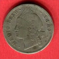 1/2 PESO (KM 15 ) TB 38 - Dominicana