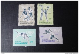 Rwanda 1964 N° 81A , 82A, 82B, 82C  MNH** Jeux Olympiques De Tokyo - Neufs