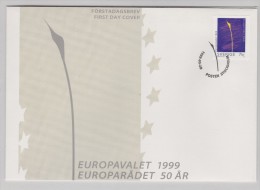 POLITICS EU UE 50 YEARS COUNCIL OF EUROPE - ELECTION TO EUROPEAN PARLIAMENT - SWEDEN SUEDE SCHWEDEN 1999  FDC MI 2124 - European Community