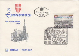 EUROPEAN COMMUNITY,  EUROPAGESPRACH, COVER FDC, 1967, AUSTRIA - European Community