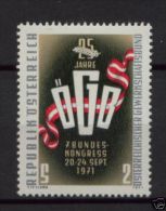 POLITICS POLITIK POLITIQUE TRADE UNIONS SYNDICATS GEWERKSCHAFTEN FED ÖGB - AUSTRIA ÖSTERREICH  1971 MI 1369  MNH - ILO