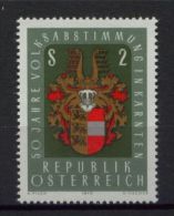 POLITICS -  50 YEARS CARINTHIAN PLEBISCYTE - AUSTRIA 1970  MNH COAT OF ARMS BLASON WAPPEN ESCUDO DE ARMAS - WO1