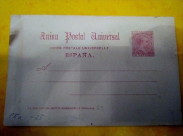 Entier Postal , Tarjeta Postal, Espagne , U.P.U ,  Vierge - 1850-1931