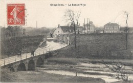 GRAVELINES  LA BASSE VILLE 1909  VOYAGEE - Gravelines