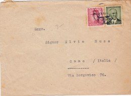 SP-526 BUSTA SLOVACCHIA VIAGGIATA 1943 DA BRATISLAVA A COMO INTERESSANTE TIMBRI E AFFRANCATURA - Covers & Documents