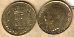 LUXEMBOURG 5 FRANCS WREATH CROWN FRONT MAN BACK 1986 KM? READ DESCRIPTION CAREFULLY !!! - Luxemburg