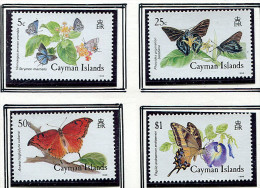 (cl 32 - P38) Caïmanes ** N° 621 à 624 - Papillons  - - Caimán (Islas)