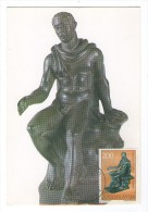 JUGOSLAVIJA YUGOSLAVIA MK MC MAXIMUM CARD 1971 ART HERCULES BRONZE - Maximumkarten