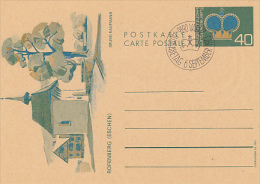 8898- ROFENBERG- ESCHEN, POSTCARD STATIONERY, OBLIT FDC, 1973, LIECHTENSTEIN - Stamped Stationery