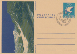 8900- LANSCAPES BY BRUNO KAUFMANN, POSTCARD STATIONERY, OBLIT FDC, 1984, LIECHTENSTEIN - Interi Postali