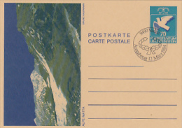 8900- LANSCAPES BY BRUNO KAUFMANN, POSTCARD STATIONERY, OBLIT FDC, 1984, LIECHTENSTEIN - Postwaardestukken