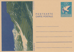 8902- LANSCAPES BY BRUNO KAUFMANN, POSTCARD STATIONERY, LIECHTENSTEIN - Interi Postali