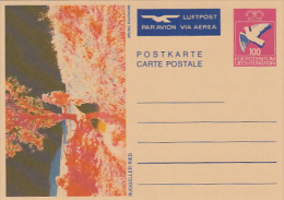 8903- LANSCAPES BY BRUNO KAUFMANN, POSTCARD STATIONERY, LIECHTENSTEIN - Stamped Stationery