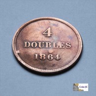 Guernsey - 4 Doubles  - 1864 - Otros & Sin Clasificación