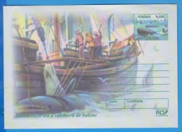 Hunting Whales, Romania  Postal Stationery 2002 - Ballenas