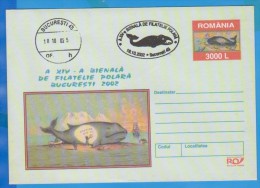 Hunting Whales, Romania  Postal Stationery 2002 - Baleines