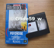 Alfred Hitchcock - Psychose - K7 Vidéo VHS Noir & Blanc - Version Française (Ed. Atlas) - Occasion - Action, Adventure