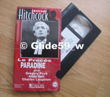 Alfred Hitchcock - Le Procès Paradine - K7 Vidéo VHS Noir & Blanc - Version Française (Ed. Atlas) - Occasion - Actie, Avontuur