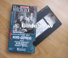 Alfred Hitchcock - L'inconnu Du Nord-Express - K7 Vidéo VHS Noir & Blanc - Version Française (Ed. Atlas) - Occasion - Actie, Avontuur