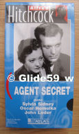 Alfred Hitchcock - Agent Secret - K7 Vidéo VHS Noir & Blanc - Version Française (Ed. Atlas) - Neuve - Action, Adventure