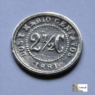 Colombia - 2 1/2 Ctvos - 1881 - Colombia