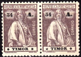 TIMOR - 1923, Ceres. Novos Valores, 54 A. (lll-lV)   (PAR)  Pap. Liso   (*) MNG  MUNDIFIL  Nº 201 - Timor