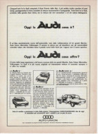 1967 -  AUDI (70 / 80 / Super 90)  -   1  P. Pubblicità Cm.13x18 - Advertenties