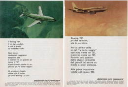 1967/8 -  BOEING 737 -  5 Pagine Pubblicità Cm.13 X18 - Werbung