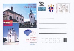 Czech Rep. / Postal Stat. (Pre2013/27) Night Of Churches 2013 (2) Diocese Of Litomerice - Postcards