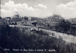 Roma - Veduta Di San Pietro E Castel S.angelo - 060 - Formato Grande Non Viaggiata - Castel Sant'Angelo