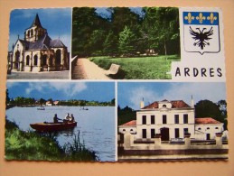 62 ARDRES Hôtel De Ville Eglise Barque Pêche & Jardin Publique Lot De 2 Cartes Postales - Ardres