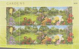 Australia 2000 Gardens Sheetlet MNH - Hojas, Bloques & Múltiples