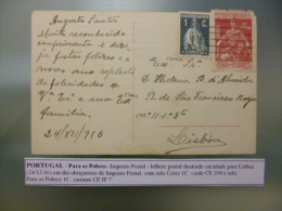 IMPOSTO POSTAL - PARA OS POBRES - Storia Postale