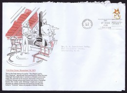 1971  Maple Leaf In Winter Sc 538 On Large Schering  FDC English Text - 1971-1980