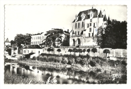 Cp, 36, Chateauroux, LLe Château Raoul, La Préfecture, Les Bords De L'Indre, Voyagée 1966 - Chateauroux