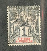 7493x  St Pierre 1892  Scott #60* -  Offers Welcome - Ungebraucht