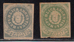 1862 Argentina 2v , MNH,  As Scan - Unused Stamps