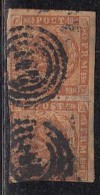 Used Pair, Dotted Line Type 1854, Imferf., As Scan - Used Stamps