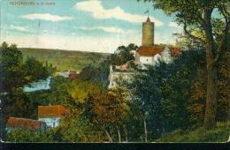 Litho Schönburg Saale Naumburg Burg Wohnhaus 28.6.1925 Nach Radeberg - Naumburg (Saale)