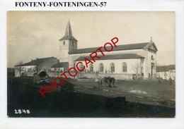 FONTENY-FONTENINGEN-Carte Photo Allemande-Guerre 14-18-1WK-Frankreich-France-57- - Chateau Salins