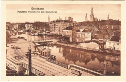 Groningen - Panorama Westerhaven Met Basculebrug  -  Groningen  - Holland/Nederland - Groningen