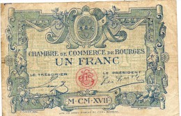 Bourges - Un Franc 1925 - Chamber Of Commerce