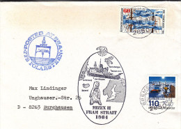 Allemagne - République Fédérale - Lettre De 1984 - Philatélie Polaire - Mizex II - Ours - Posted At See - PFS Polarstern - Arctic Expeditions