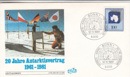 Allemagne - République Fédérale - Lettre De 1981 - Philatélie Polaire - Antarktis Vertrag - Oblitération Bonn - Wetenschappelijke Stations & Arctic Drifting Stations