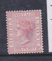 SIERRA LEONE N° 11 1P ROSE TYPE EFFIGIE DE VICTORIA NEUF SANS GOMME - Sierra Leone (...-1960)