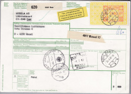 MOTIV INDUSTRIE 1982-02-26 Baar Paketkarte MEDELA AG "P15P" #18665 - Frankeermachinen